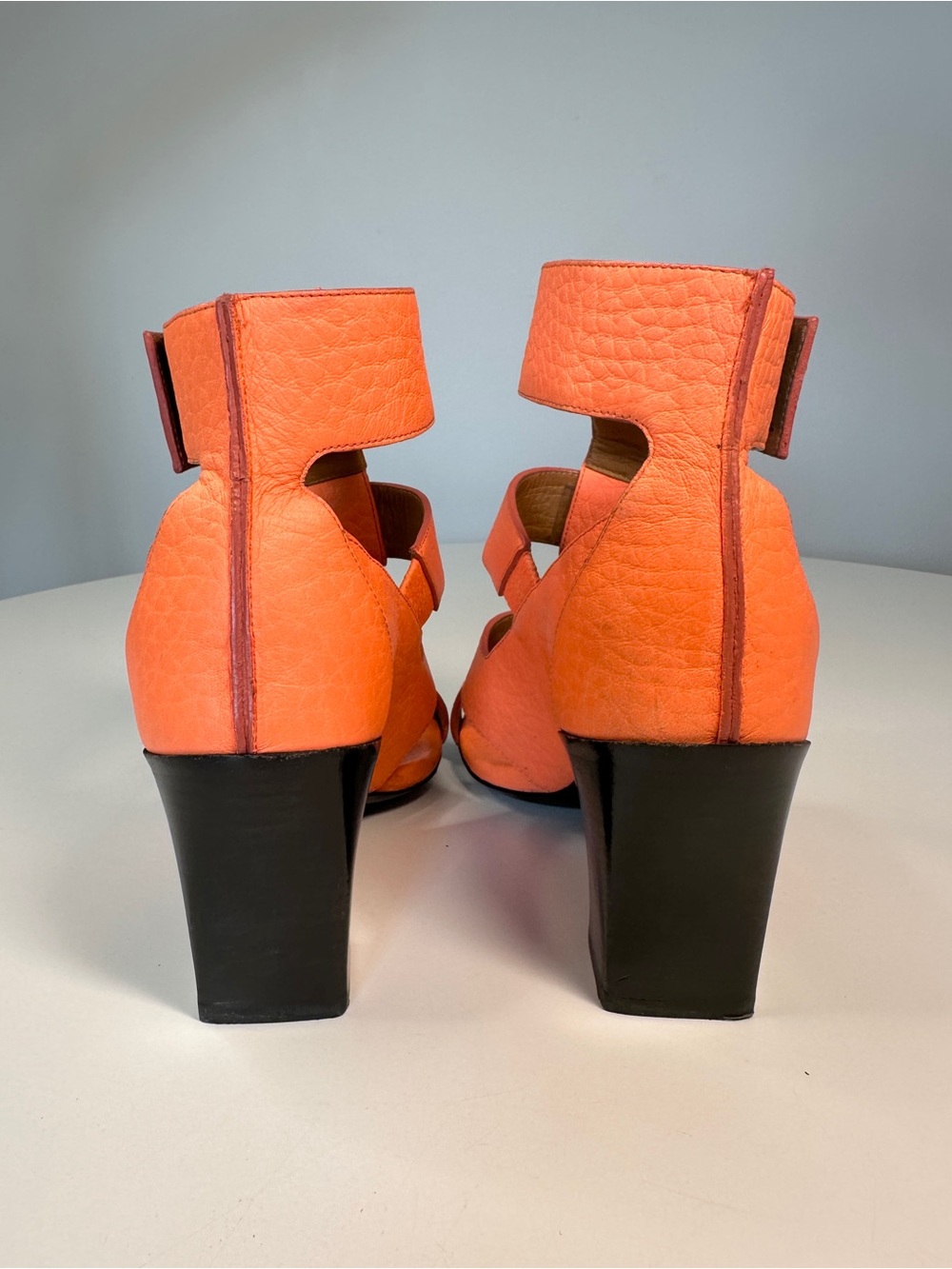 Authentic Chloe Orange Multi-Strap High Heel Sandals 35 5 - Picture 3 of 12